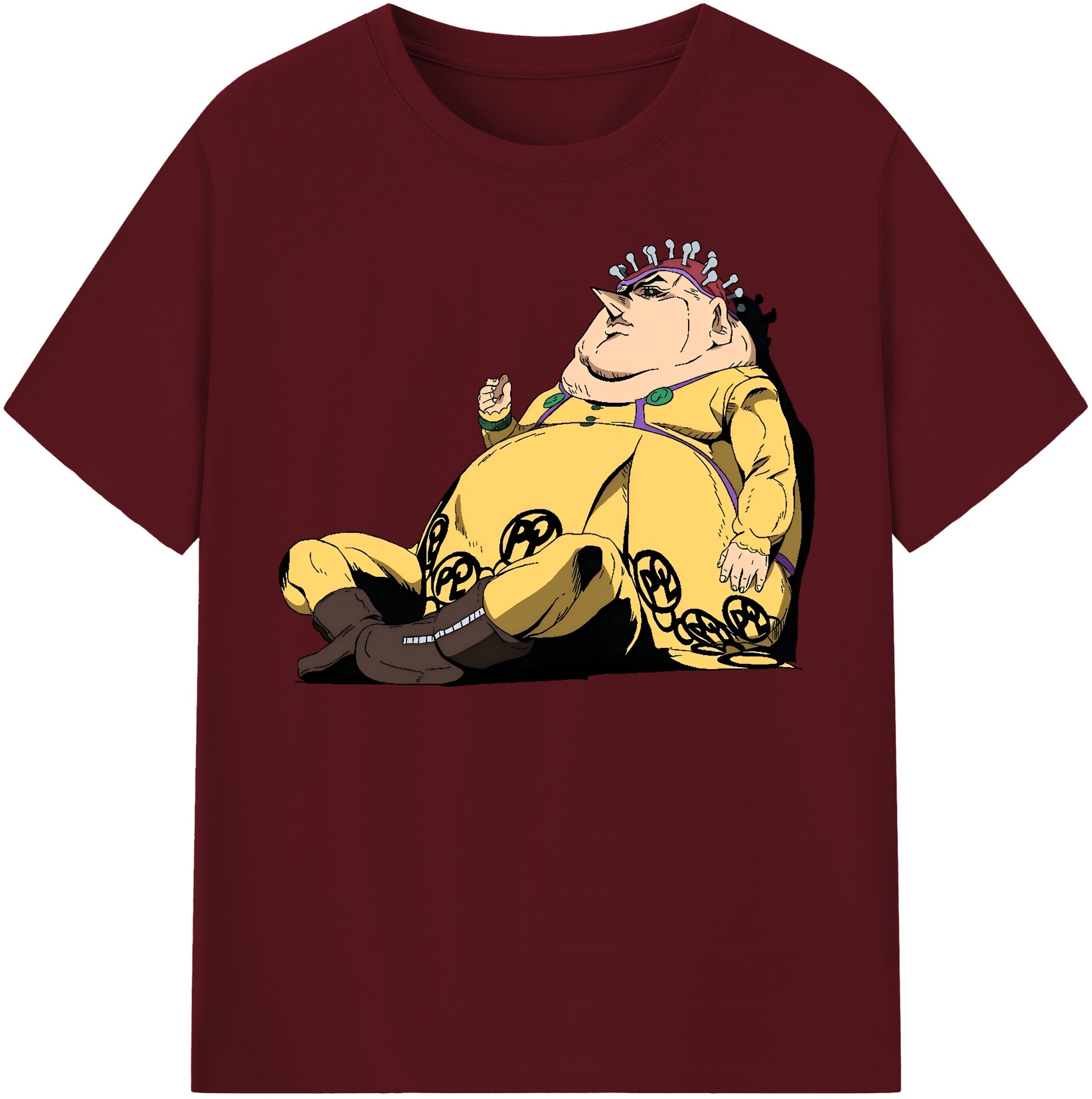 （画像用） ジョジョの奇妙な冒険 ポルポ JoJo's Bizarre Adventure Polpo 綿100％半袖Tシャツ（フロントプリント）